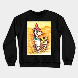 Quick Draw McGraw and Baba Looey Crewneck Sweatshirt